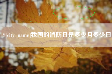 通化我国的消防日是多少月多少日