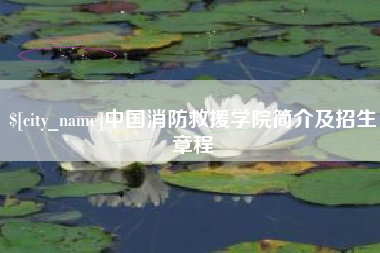 通化中国消防救援学院简介及招生章程