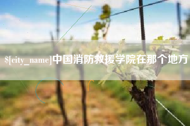 通化中国消防救援学院在那个地方