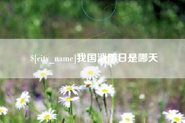 通化我国消防日是哪天