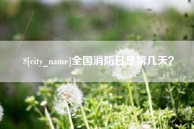 通化全国消防日是第几天？