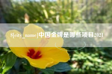 通化中国金牌是哪些项目2021