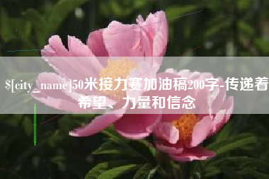 通化50米接力赛加油稿200字-传递着希望、力量和信念