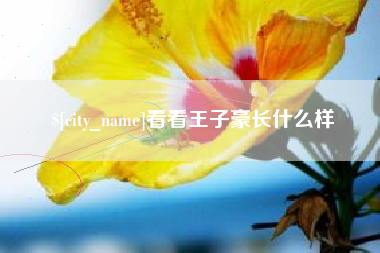 通化看看王子豪长什么样
