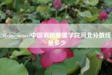通化中国消防救援学院河北分数线是多少