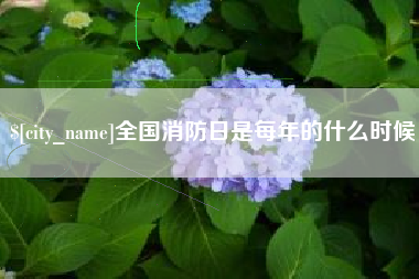 通化全国消防日是每年的什么时候
