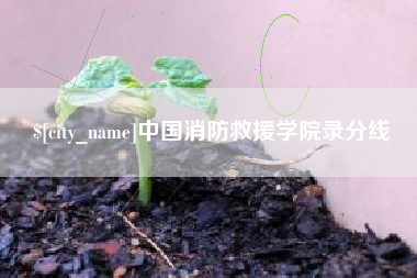 通化中国消防救援学院录分线