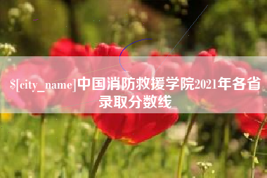 通化中国消防救援学院2021年各省录取分数线