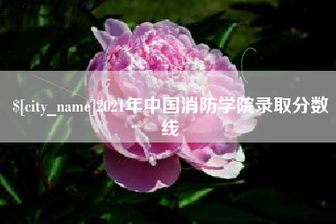 通化2021年中国消防学院录取分数线