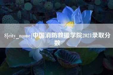 通化中国消防救援学院2021录取分数