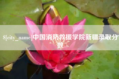 通化中国消防救援学院新疆录取分数