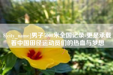 通化男子5000米全国记录-更是承载着中国田径运动员们的热血与梦想