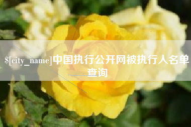 通化中国执行公开网被执行人名单查询