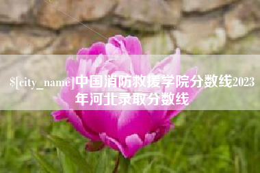 通化中国消防救援学院分数线2023年河北录取分数线