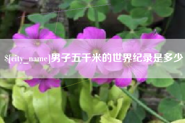通化男子五千米的世界纪录是多少