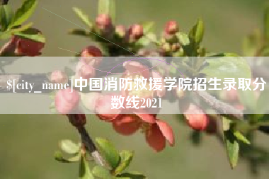 通化中国消防救援学院招生录取分数线2021