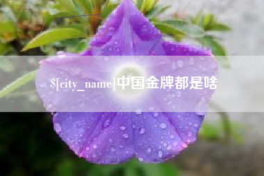 通化中国金牌都是啥