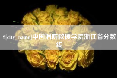 通化中国消防救援学院浙江省分数线