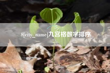 通化九宫格数字排序