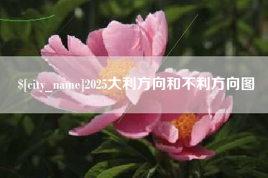 通化2025大利方向和不利方向图
