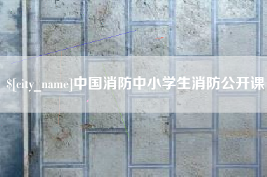 通化中国消防中小学生消防公开课