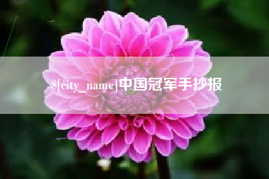 通化中国冠军手抄报