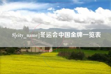 通化冬运会中国金牌一览表