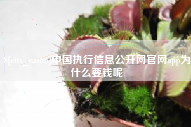 通化中国执行信息公开网官网app为什么要钱呢