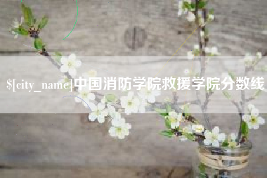 通化中国消防学院救援学院分数线